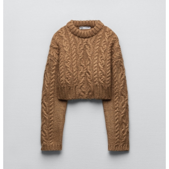 Zara Cable Knit Sweater - Picture 2 of 7